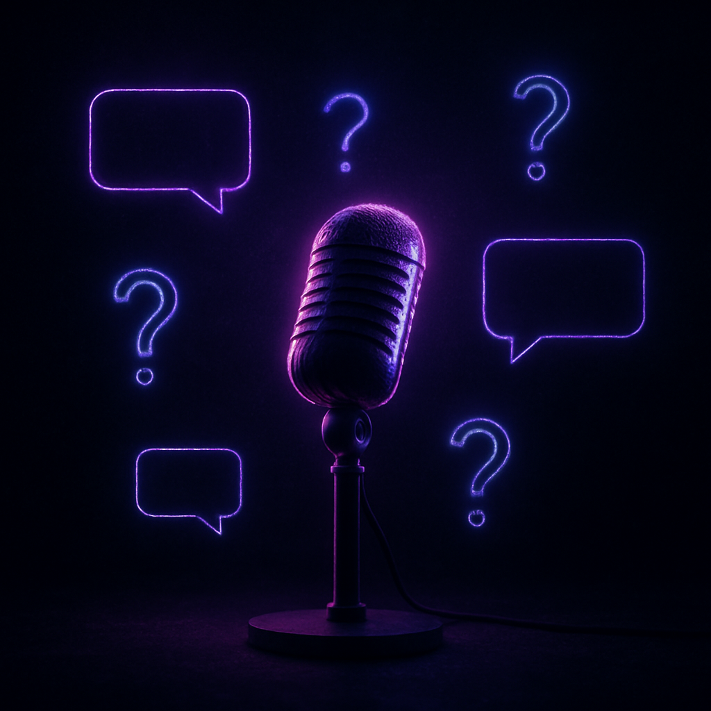 Illustration of an online Ask Me Anything session