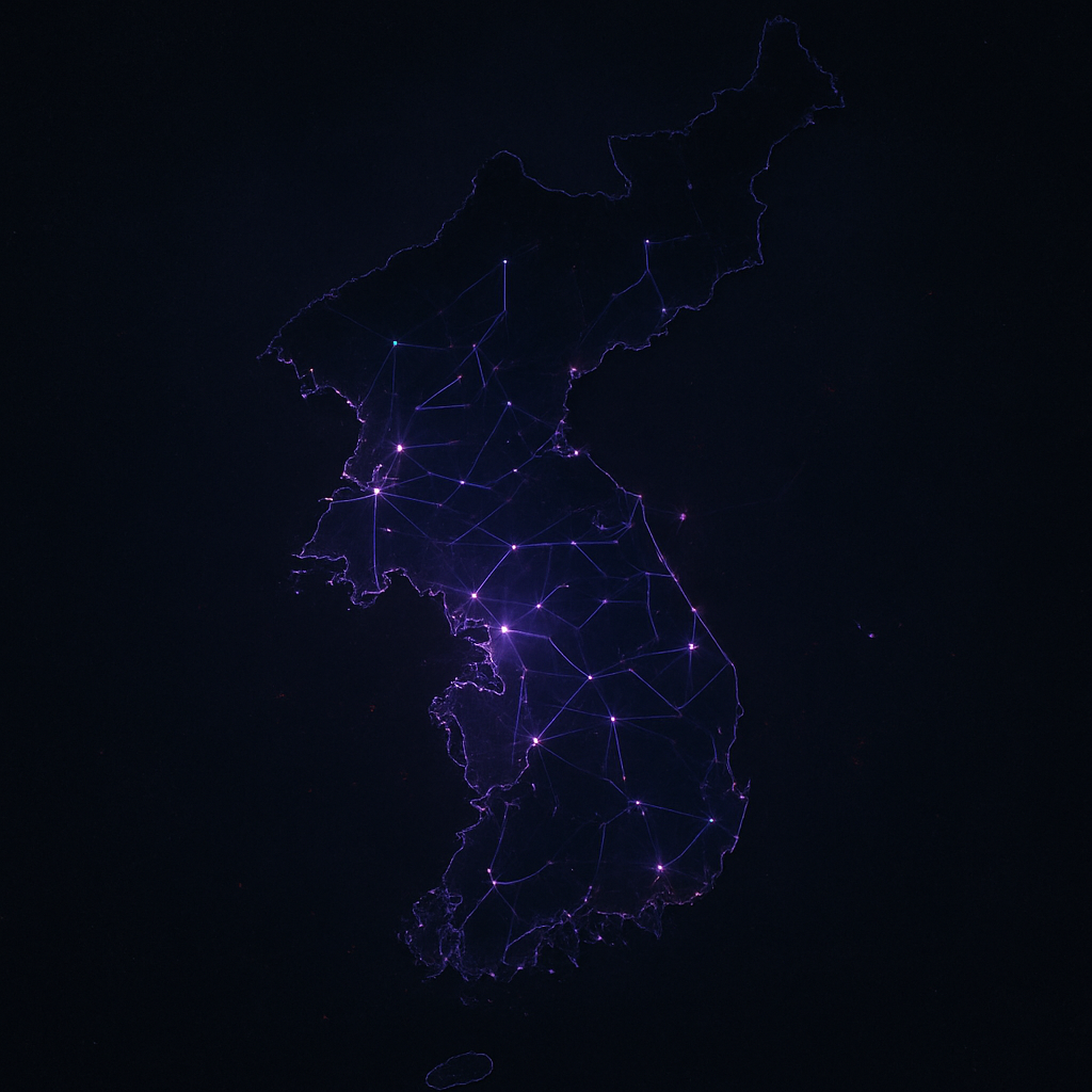 Illustration of a nation's internet connection going dark